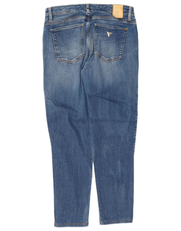 Guess Damen Sexy Curve Crop Slim Jeans W27 L26 Blau Lyocell
