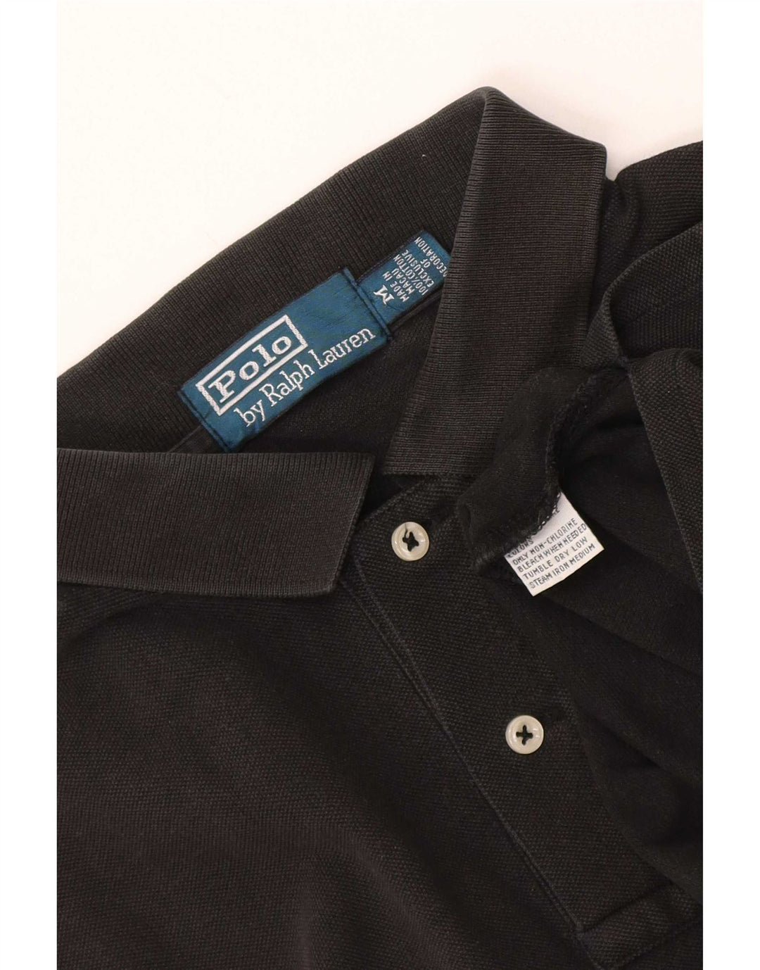 Polo Ralph Lauren Herren-Grafikhemd aus mittelschwarzer Baumwolle