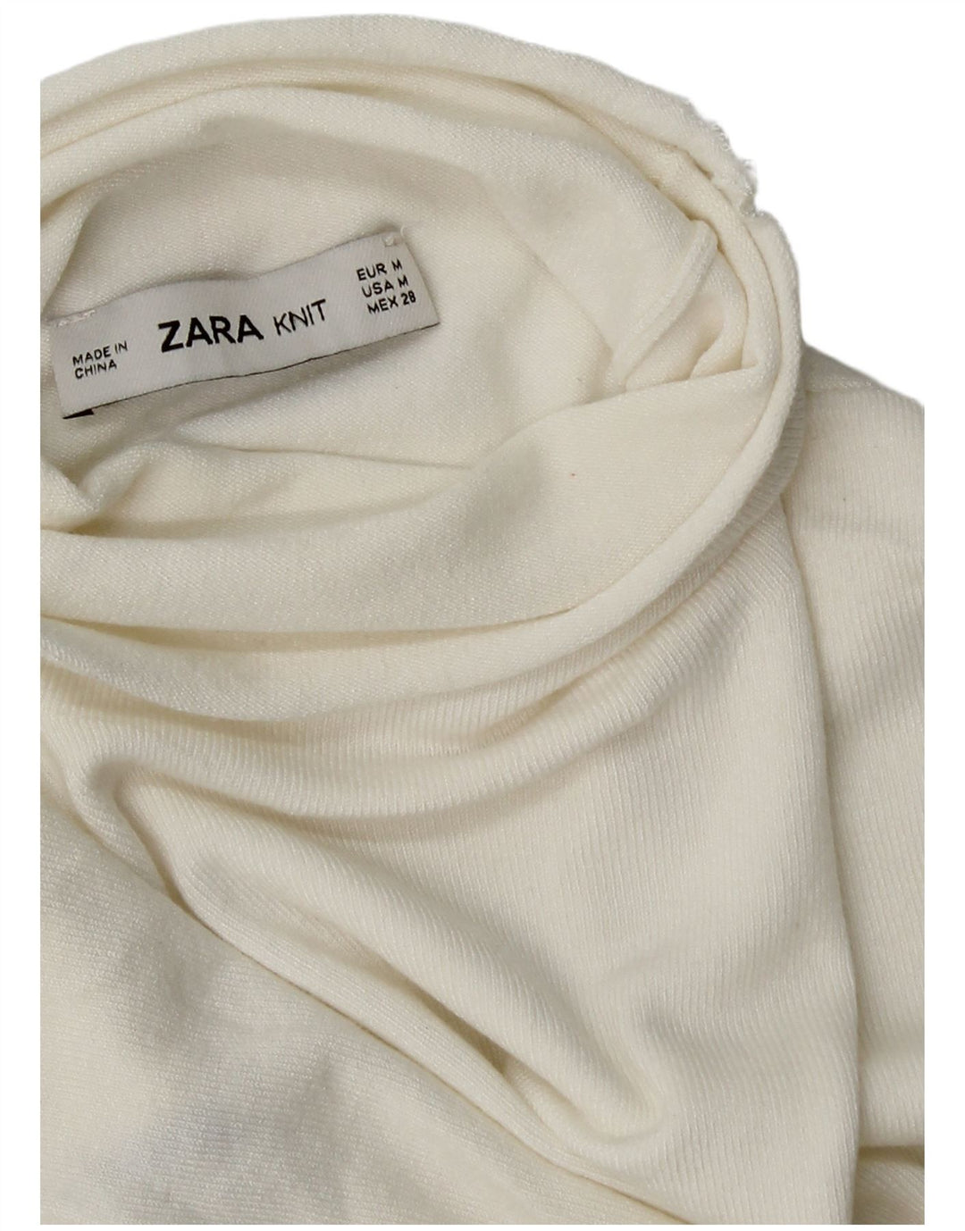 Zara Damen Weste Tank Top UK 12 Medium Weiß
