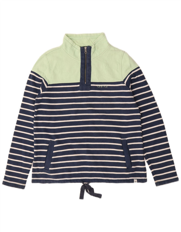 Animal Damen-Sweatshirt in Übergröße, Gr. 10, Größe S, Marineblau gestreift