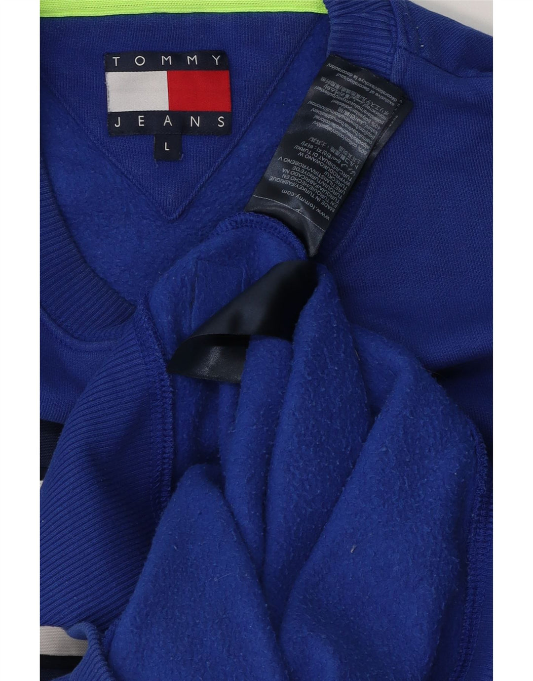 Tommy Hilfiger Herren-Sweatshirt mit Grafik, groß, aus blauer Baumwolle