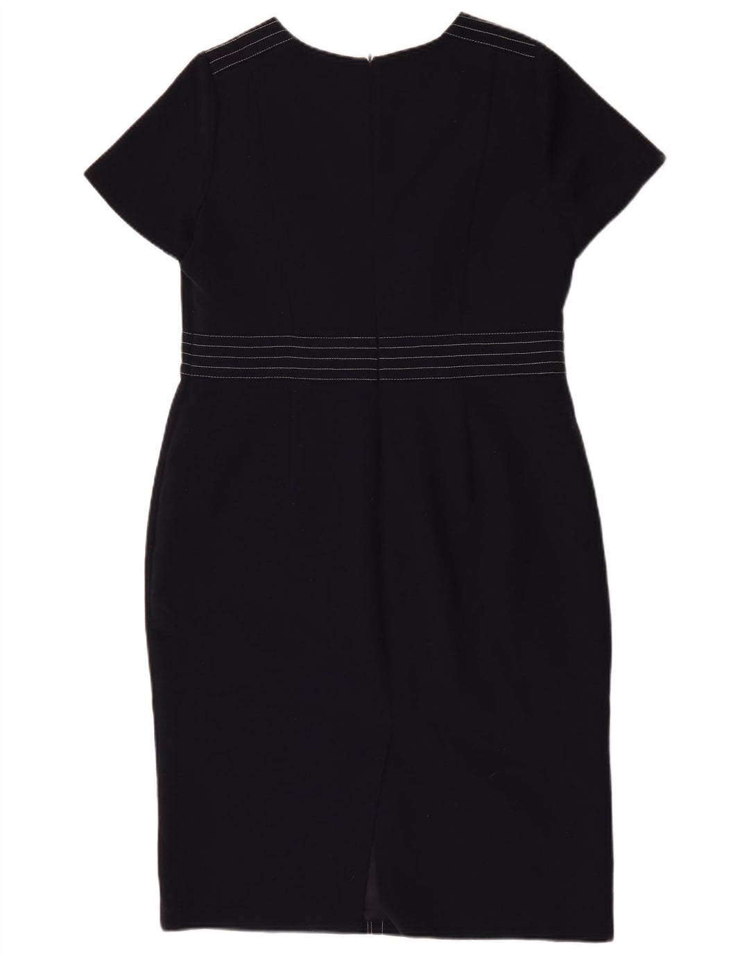 Marks & Spencer Damen Etuikleid UK 16 Large Marineblau Polyester