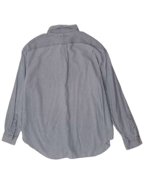 Ralph Lauren Herren-Hemd mit klassischer Passform, 3XL, blaue Baumwolle