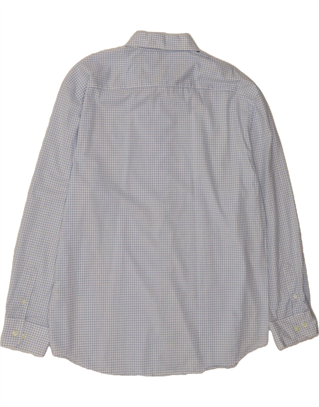 NAUTICA Mens Slim Fit Shirt 2XL Blue Check Cotton Vintage Nautica and Second-Hand Nautica from Messina Hembry 