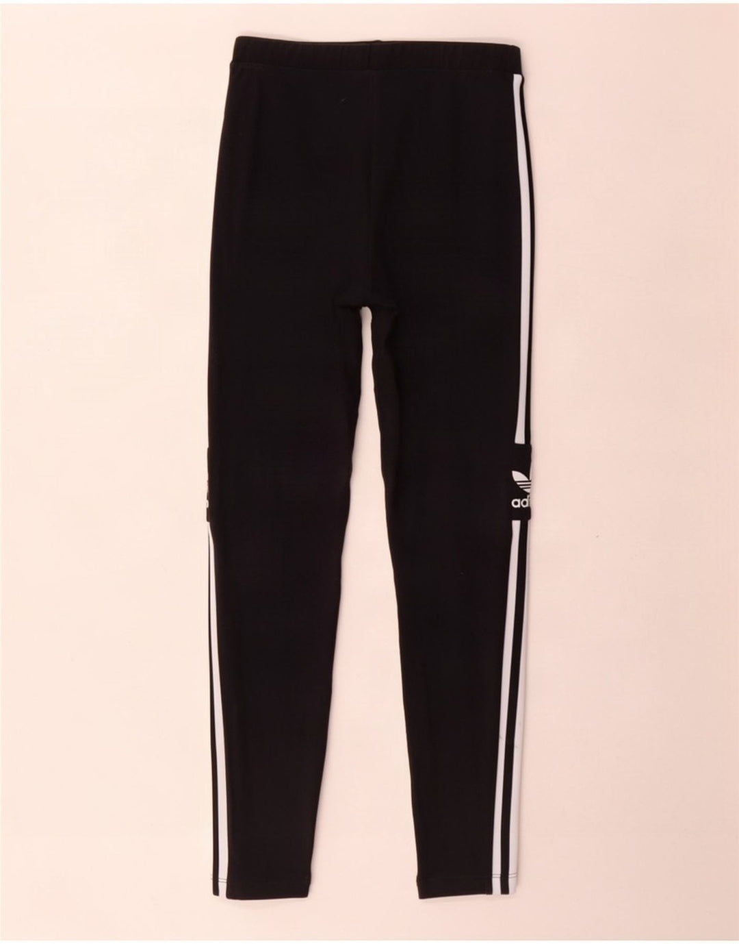 Adidas Damen Graphic Leggings UK 12 Mittelschwarze Baumwolle