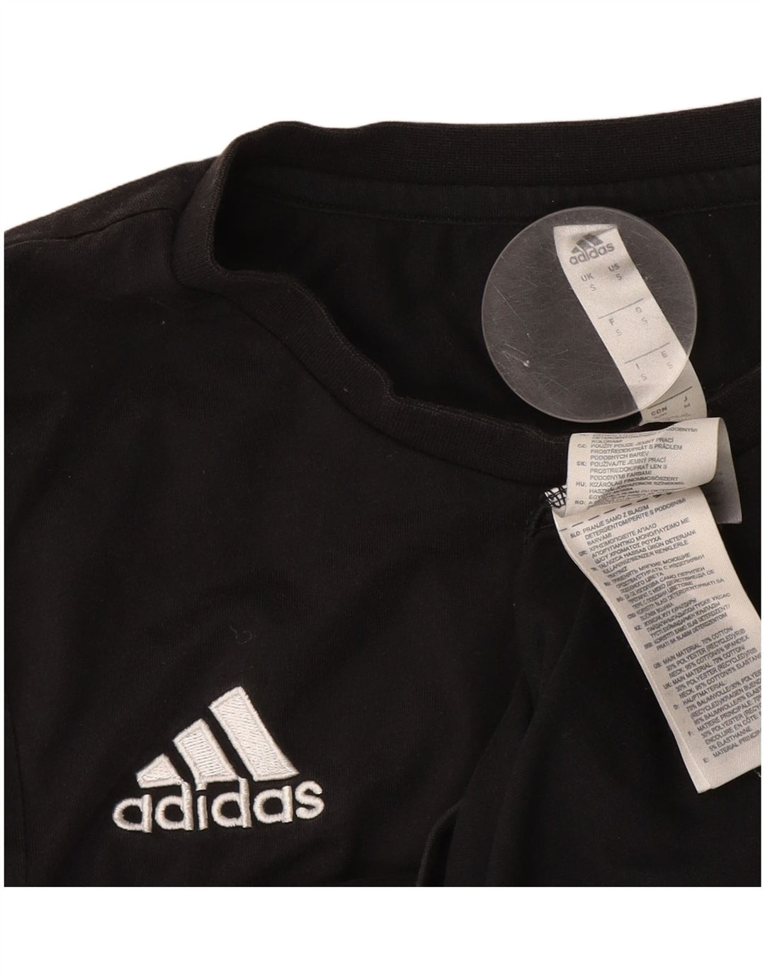Adidas Herren Climalite T-Shirt Top Small Schwarz Baumwolle