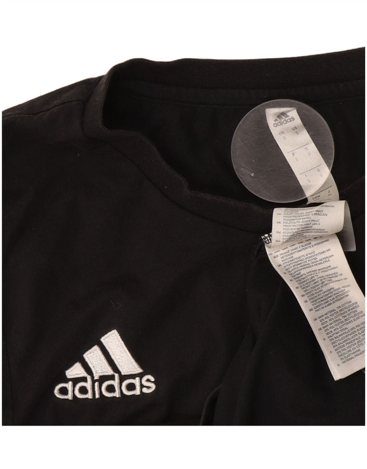Adidas Herren Climalite T-Shirt Top Small Schwarz Baumwolle