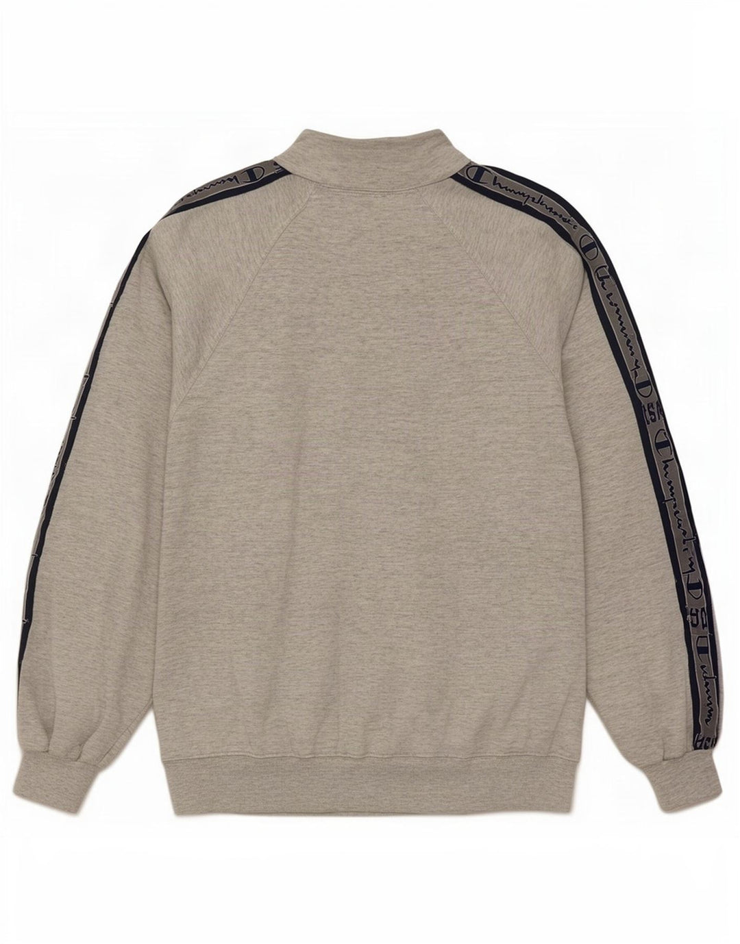Champion Herren-Sweatshirt mit grafischem Reißverschluss, Mittelgrau, Farbblock