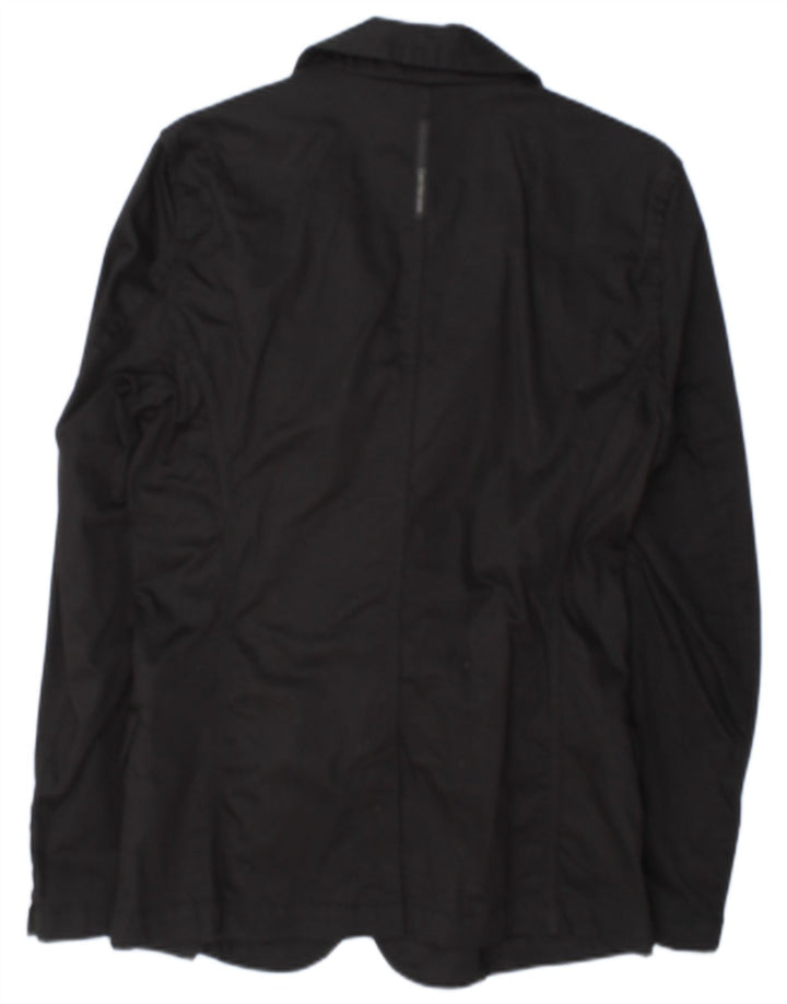 Calvin Klein Jeans Herren 2-Knopf-Blazerjacke UK 38 Mittelschwarze Baumwolle