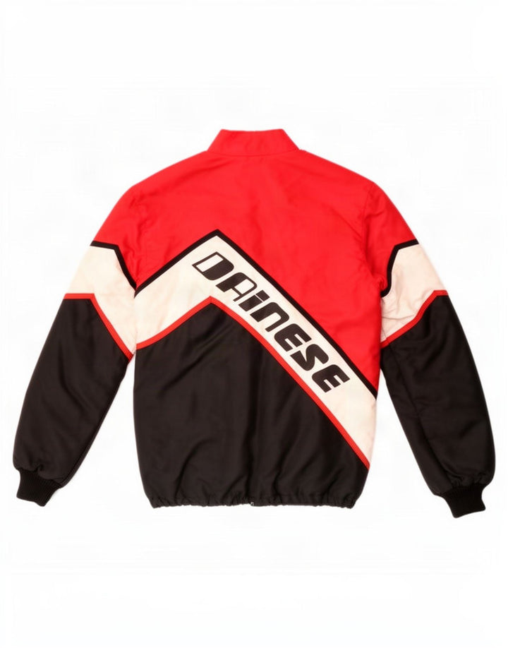 Dainese Herren Graphic Racer Jacke IT 42 XS Rot Colourblock Polyamid