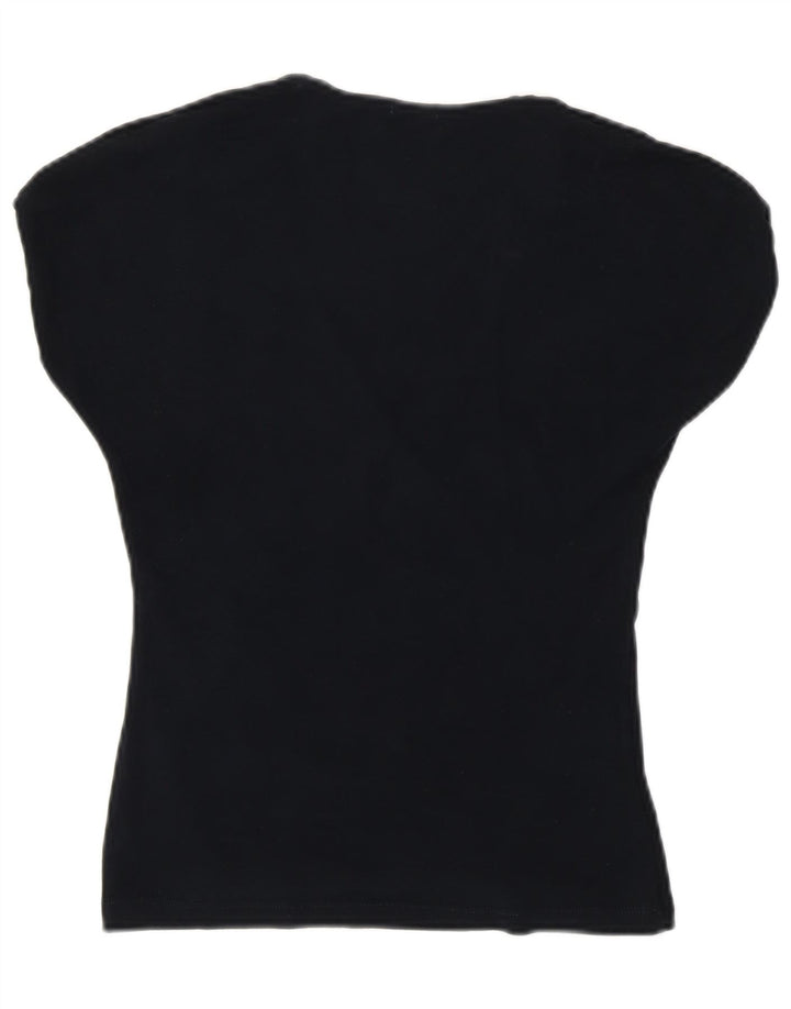 UNITED COLORS OF BENETTON Damen-Blusenoberteil, Größe S, Marineblau, klassisch