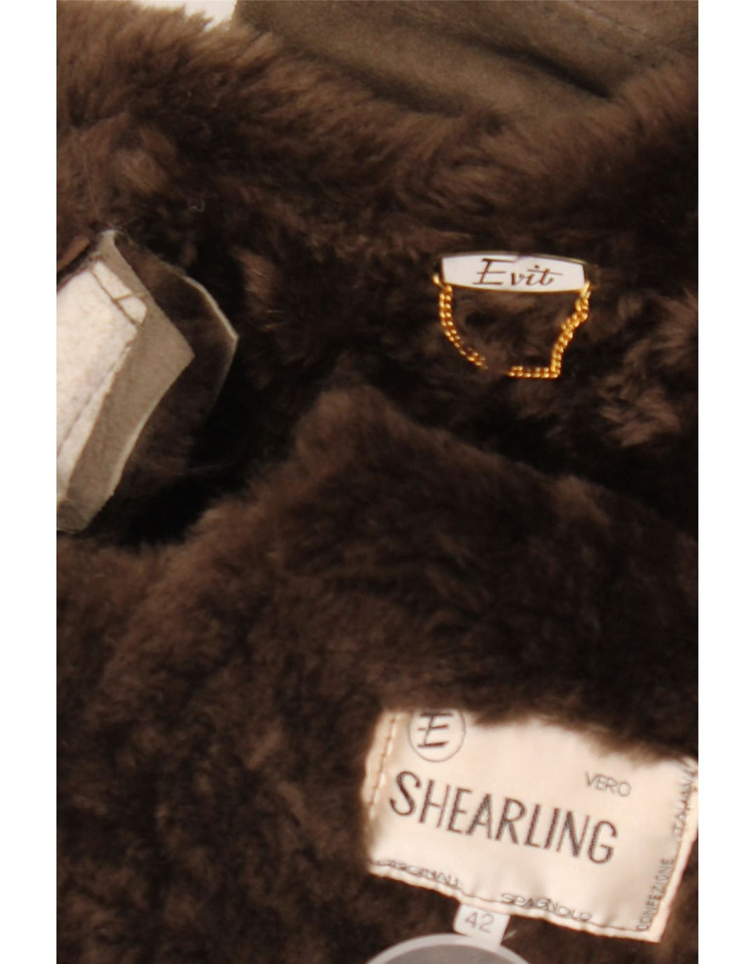 Vintage Damen Lammfellmantel IT 42 Mittelgraues Lammfell