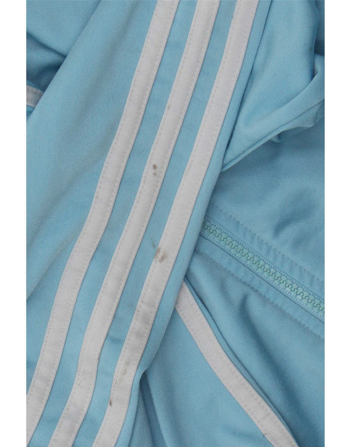 Adidas Jungen Trainingsanzug Top Jacke 13-14 Jahre Blaues Polyester