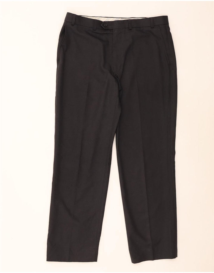 Marks & Spencer Herren-Anzughose mit maßgeschneiderter Passform, gerade, W36, L31, Grau