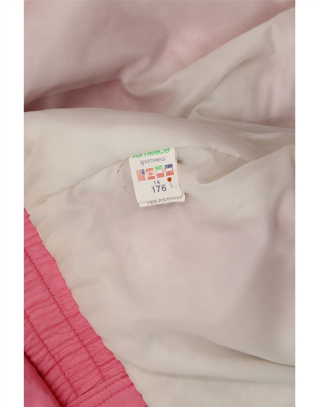 San Felice Bomberjacke für Mädchen, 15–16 Jahre, rosafarbenes Colourblock-Polyamid