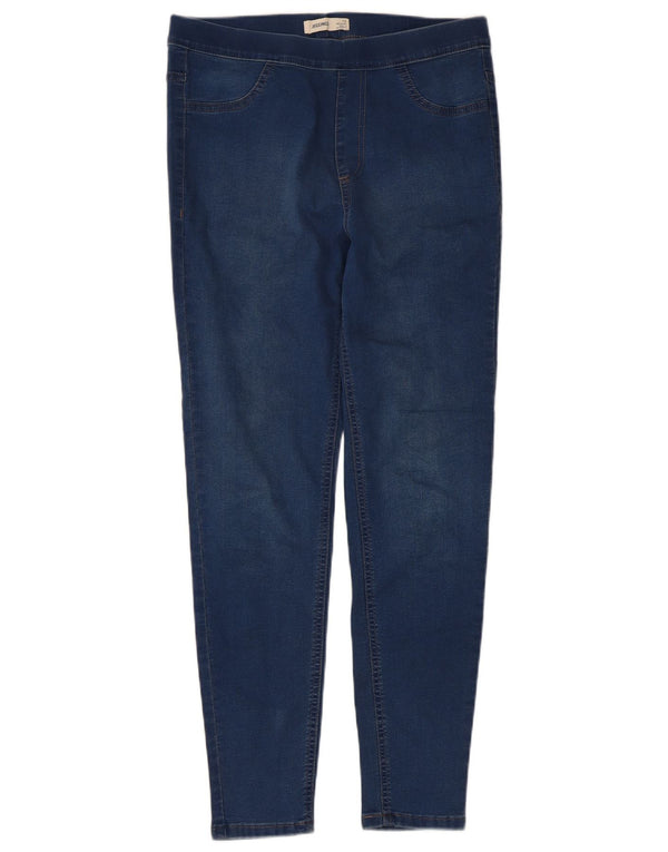 Marks & Spencer Damen Jegging-Jeans UK 12 Medium W30 L27 Marineblau Baumwolle