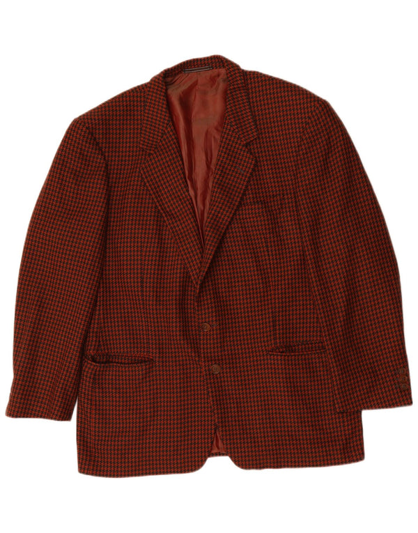 Ermenegildo Zegna Herren 2-Knopf-Blazerjacke UK 42 XL Brauner Hahnentritt