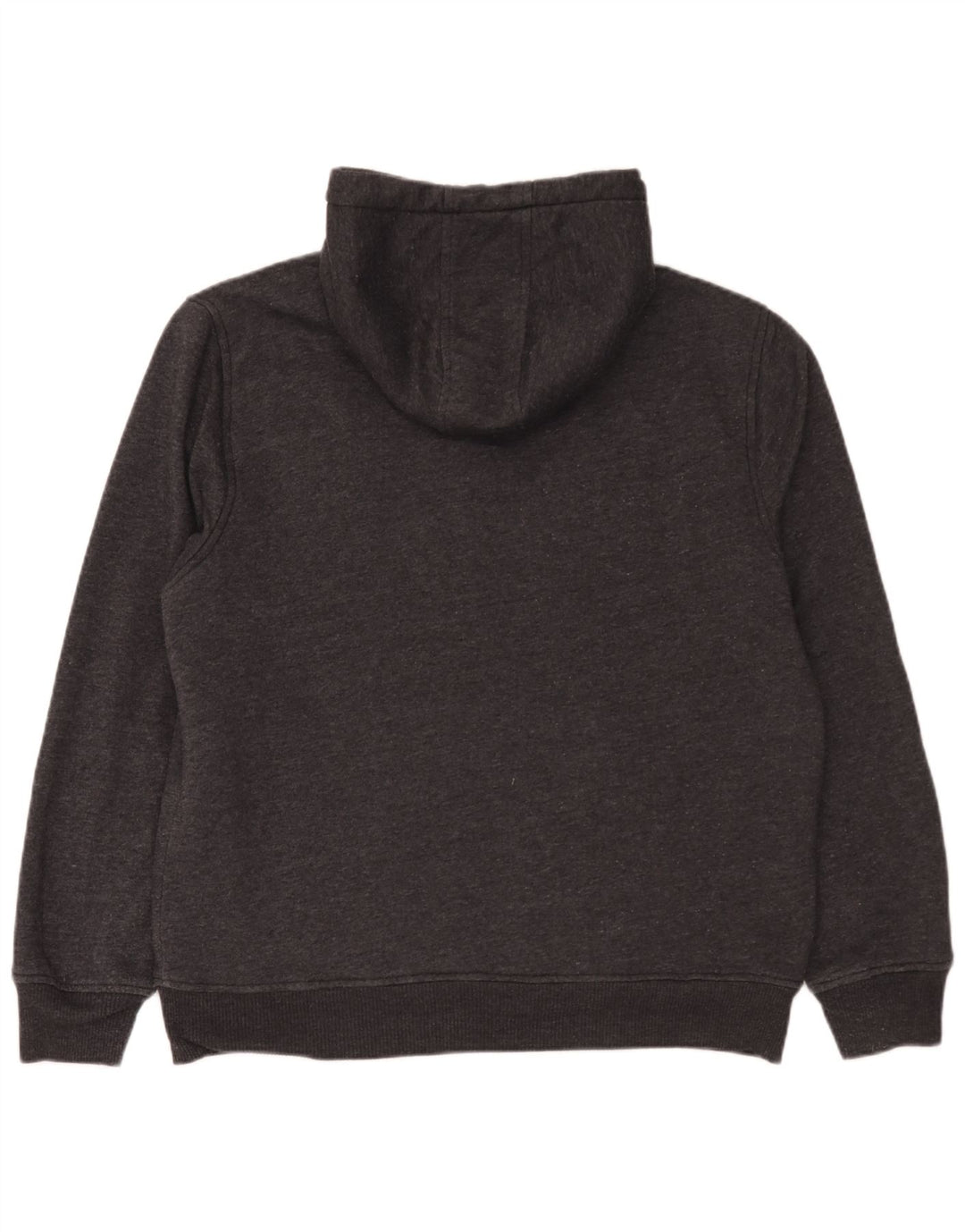 Gap Herren-Kapuzenpullover mit grafischem Reißverschluss, mittelgraue Baumwolle