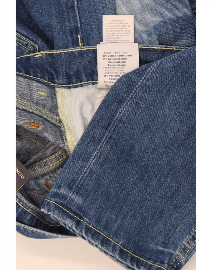 Dondup Damen Slim Jeans W33 L32 Blaue Baumwolle
