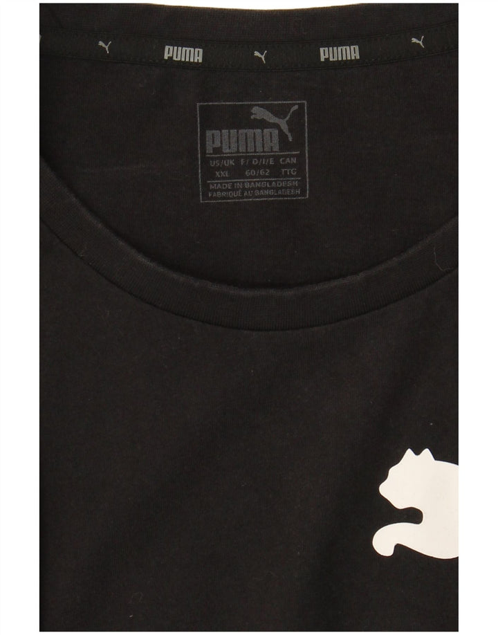 Puma Herren Grafik T-Shirt Top 2XL Schwarz