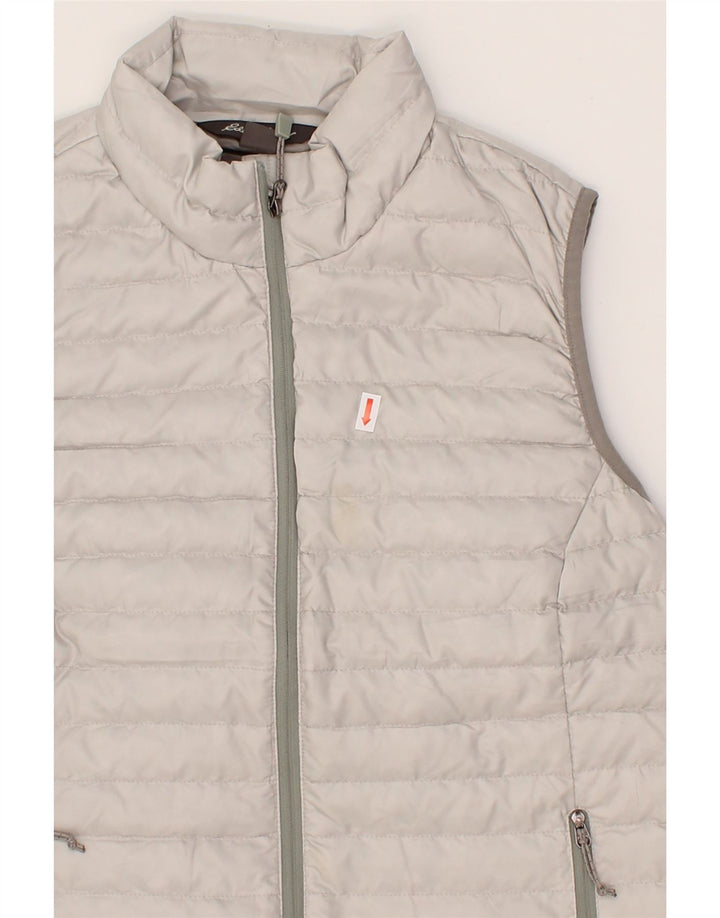 EDDIE BAUER Womens 700 Padded Gilet UK 6 XS Grey Polyester Vintage Eddie Bauer and Second-Hand Eddie Bauer from Messina Hembry 