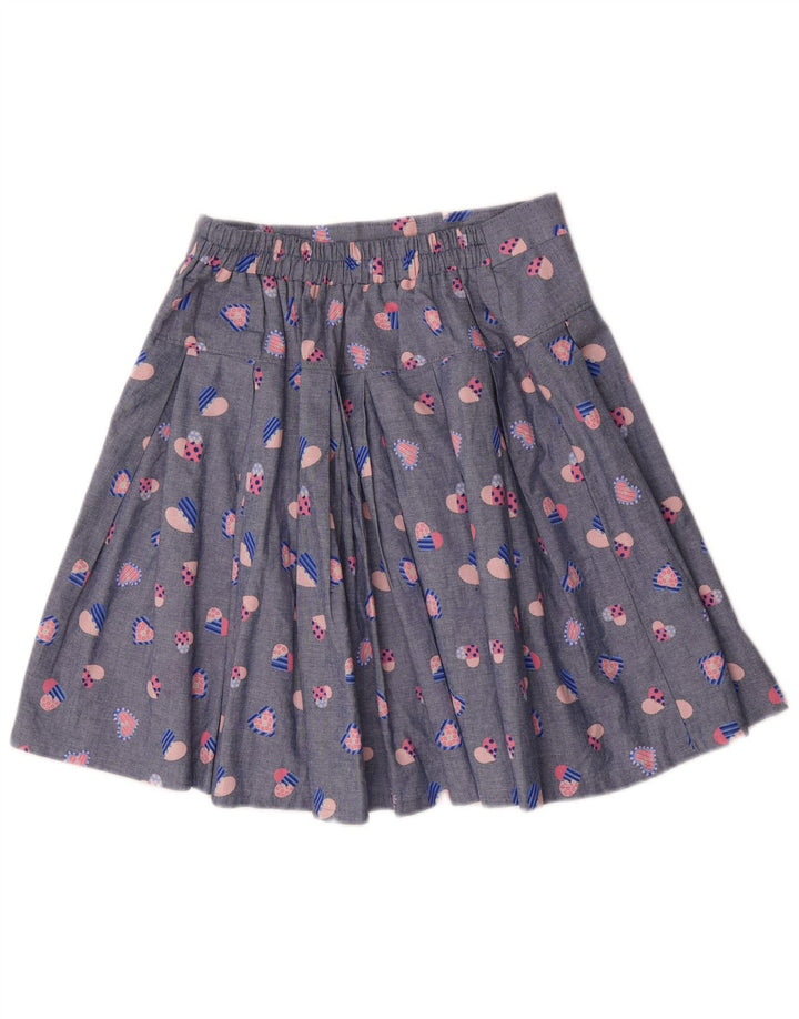 Vintage Damen 2-teiliges Rockset Medium W32 Blau Geometrisch