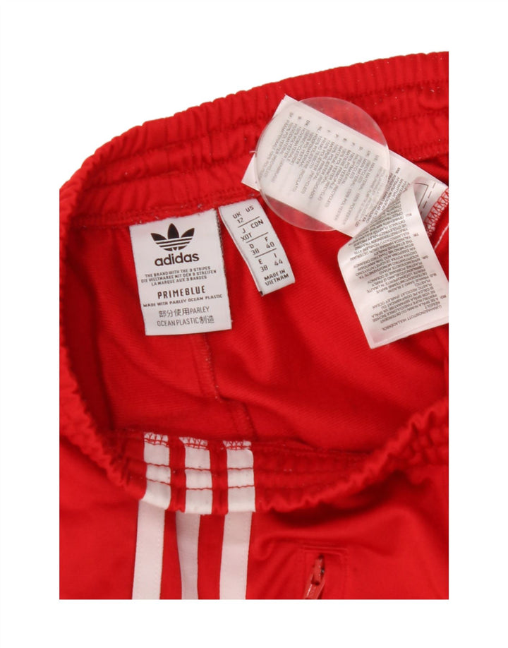 Adidas Damen Trainingshose UK 12 Mittelrotes Polyester
