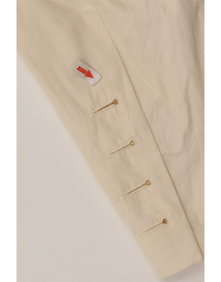 Escada Womens Open Bolero Jacke EU 36 Small Beige Baumwolle