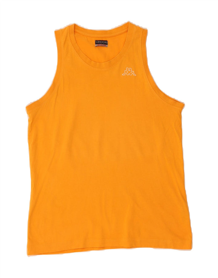 KAPPA Mens Vest Top Medium Orange Cotton Vintage Kappa and Second-Hand Kappa from Messina Hembry 
