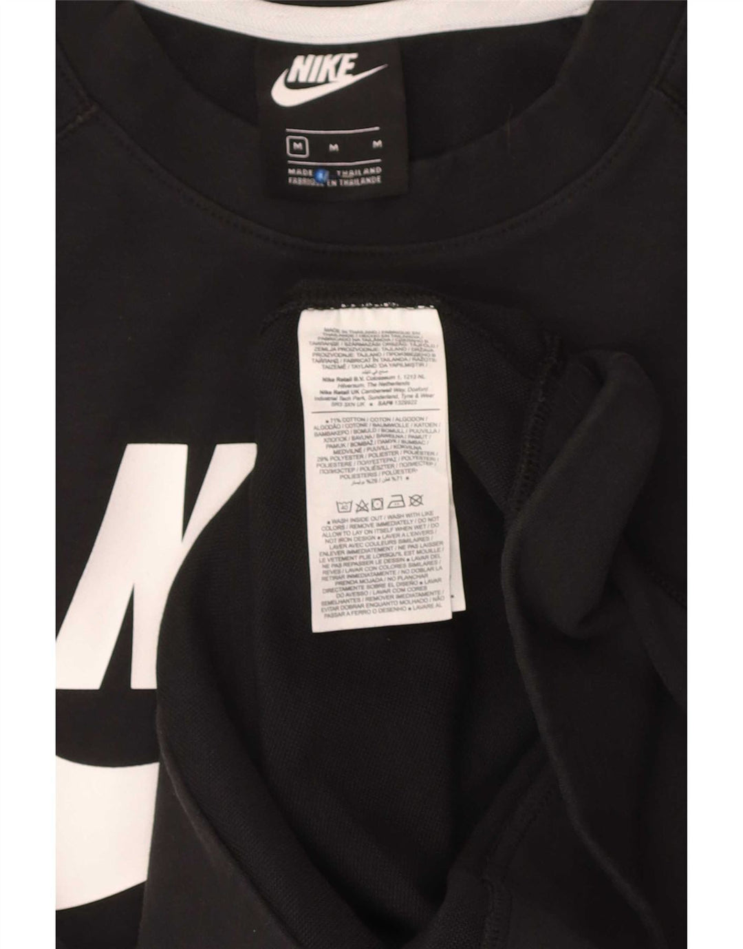 Nike Herren-Sweatshirt mit Grafik, mittelschwarz, Baumwolle