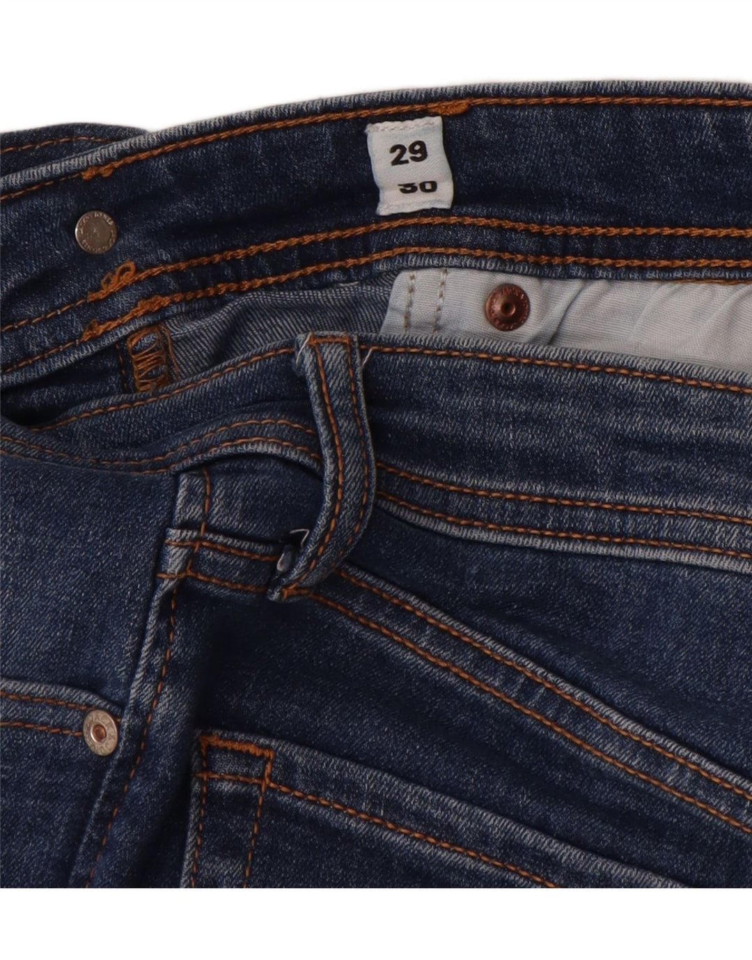 Jack & Jones Herren GLENN Slim Jeans W29 L30 Blaue Baumwolle