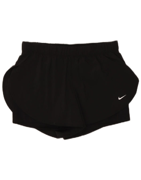 Nike Damen Dri Fit Sport Shorts UK 18 XL Schwarz Polyester