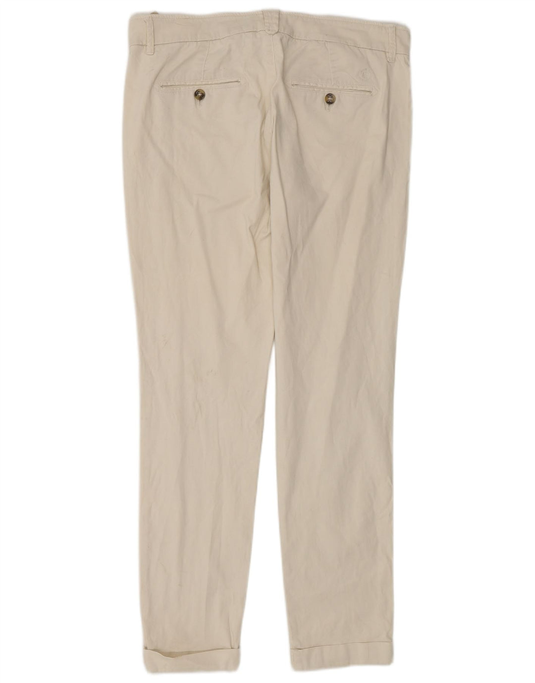 Massimo Dutti Damen Chinohose EU 40 Medium W30 L29 Off White