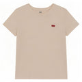 Levi's Damen T-Shirt Top UK 12 Mittelweiße Baumwolle