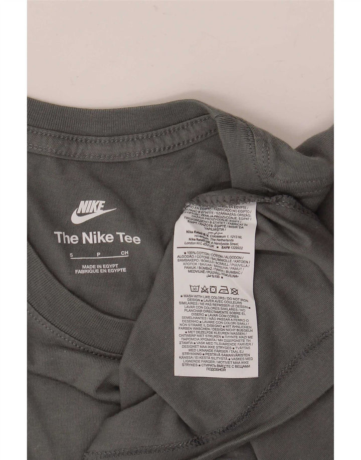 Nike Herren T-Shirt Top Small Grau Baumwolle