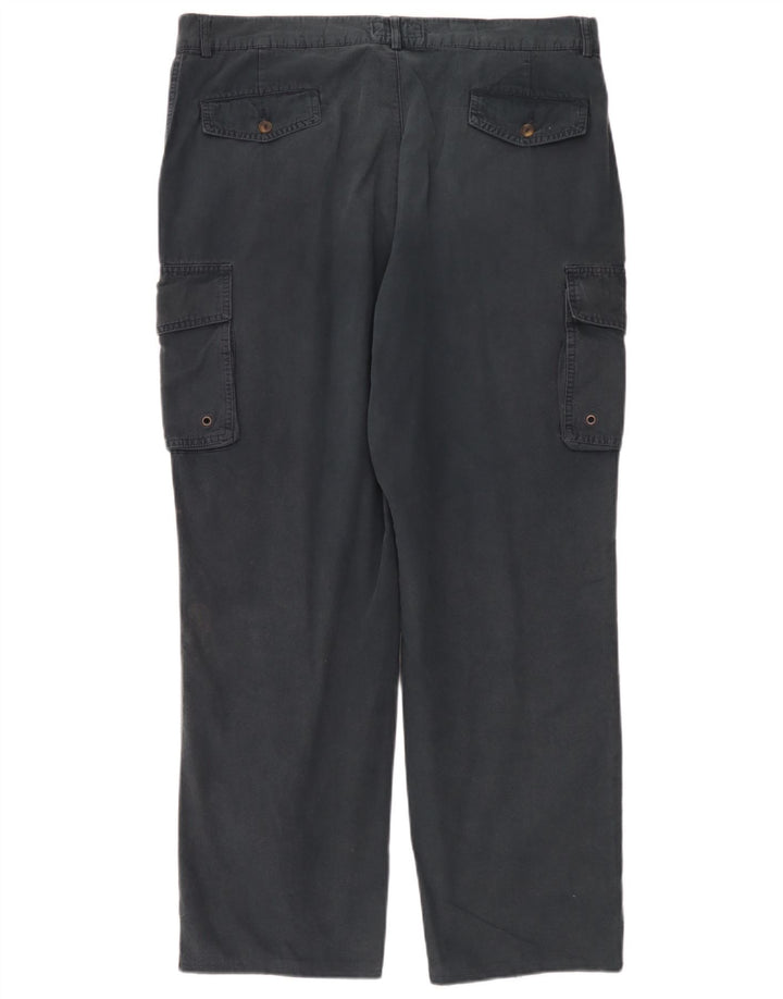 Gerade Herren-Cargohose von Fila, W42, L30, Marineblau