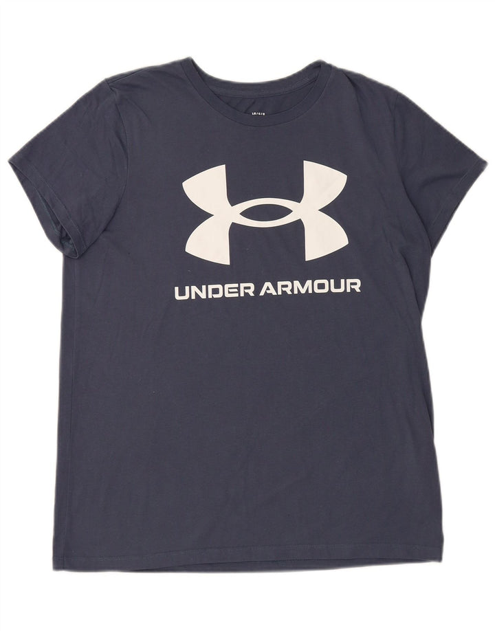 UNDER ARMOUR Herren-T-Shirt mit Grafik, groß, marineblau, Baumwolle