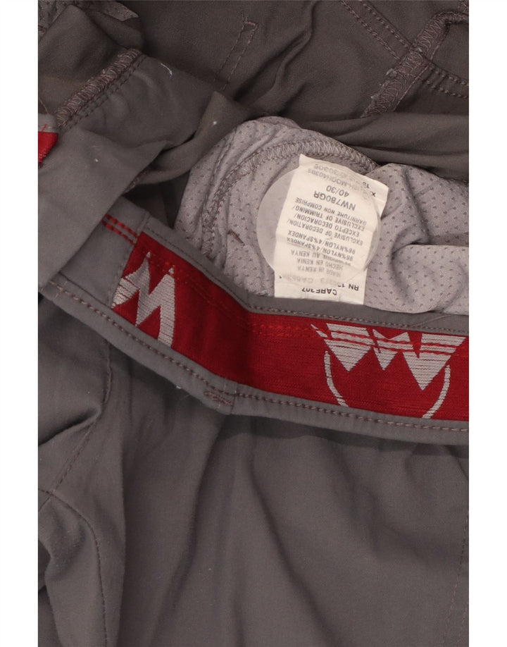 Wrangler Herren gerade Cargohose W40 L30 graues Nylon