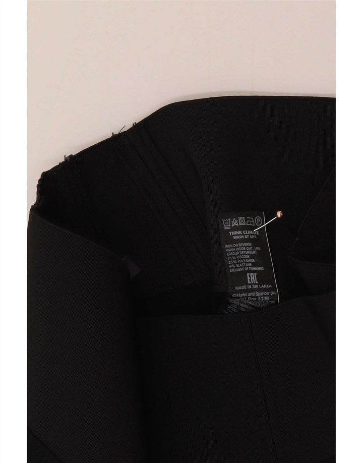 Marks & Spencer Damen Leggings UK 8 Small Schwarze Viskose