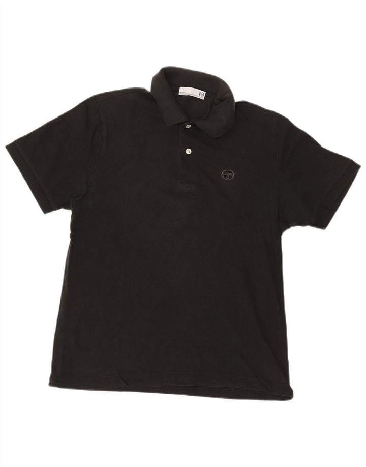 SERGIO TACCHINI Mens Polo Shirt Medium Black
