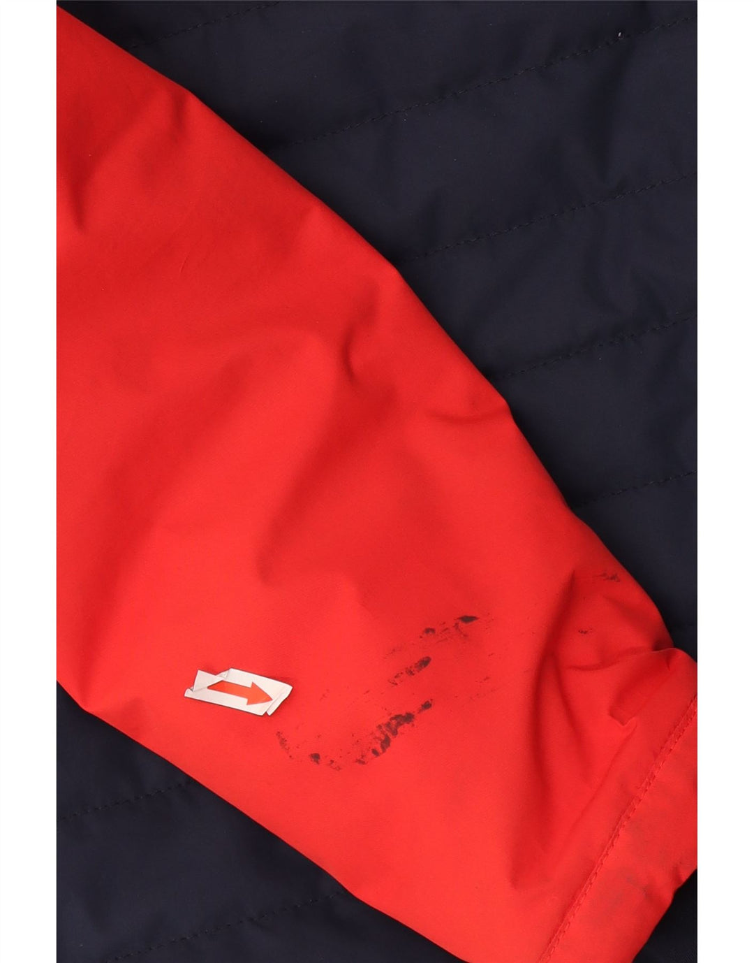 Ellesse Wattierte Jungenjacke mit Kapuze, 10–11 Jahre, rotes Farbblock-Polyester
