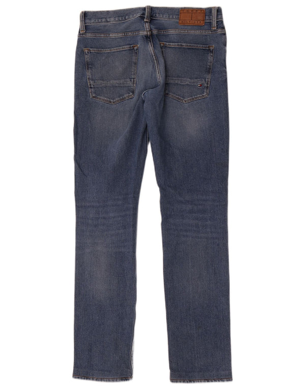 Tommy Hilfiger Damen Denton Straight Jeans W30 L34 Blaue Baumwolle