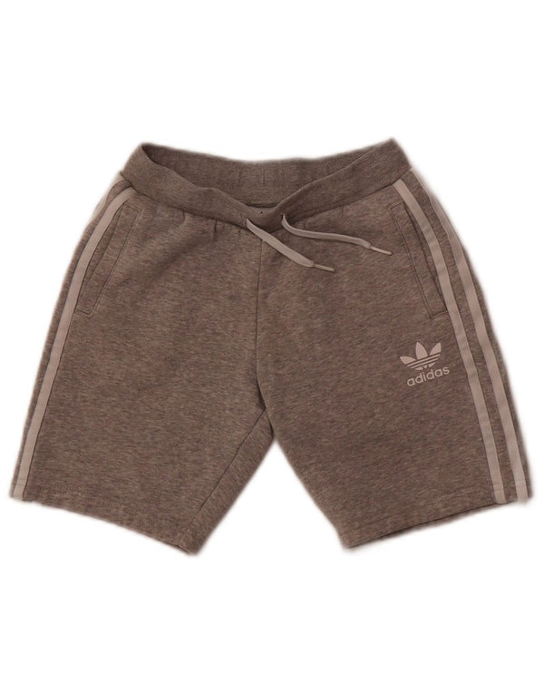 Adidas Sportshorts für Jungen, 8–9 Jahre, graue Baumwolle