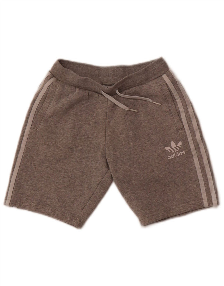 Adidas Sportshorts für Jungen, 8–9 Jahre, graue Baumwolle