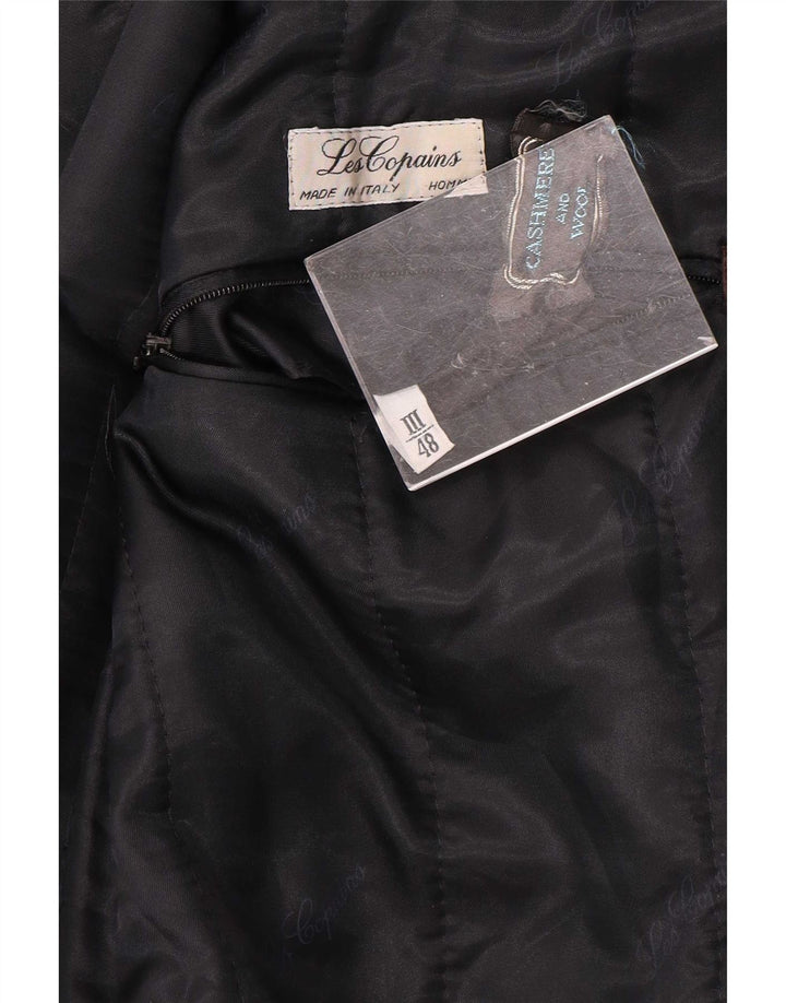 Zweireihiger Herrenmantel von Les Copains IT 48 Mittelmarineblauer Kaschmir