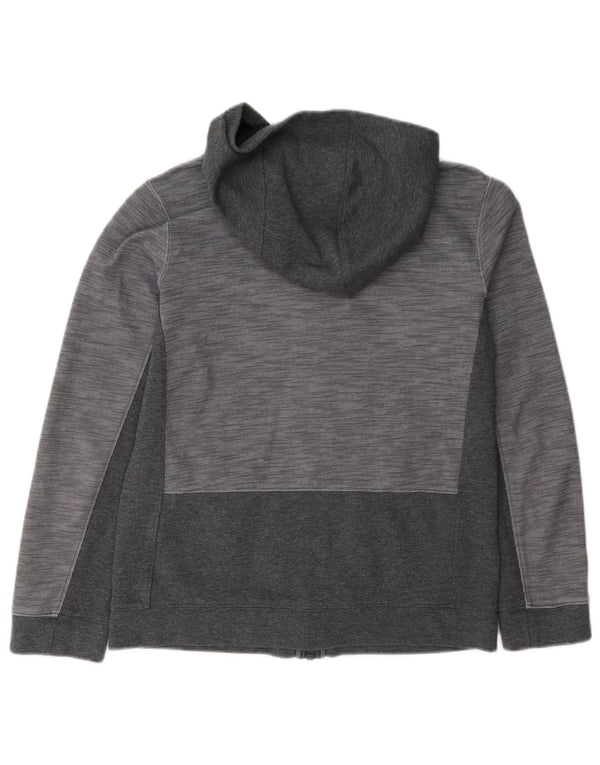 Nike Jungen-Kapuzenpullover mit Reißverschluss, 12–13 Jahre, groß, graue Baumwolle