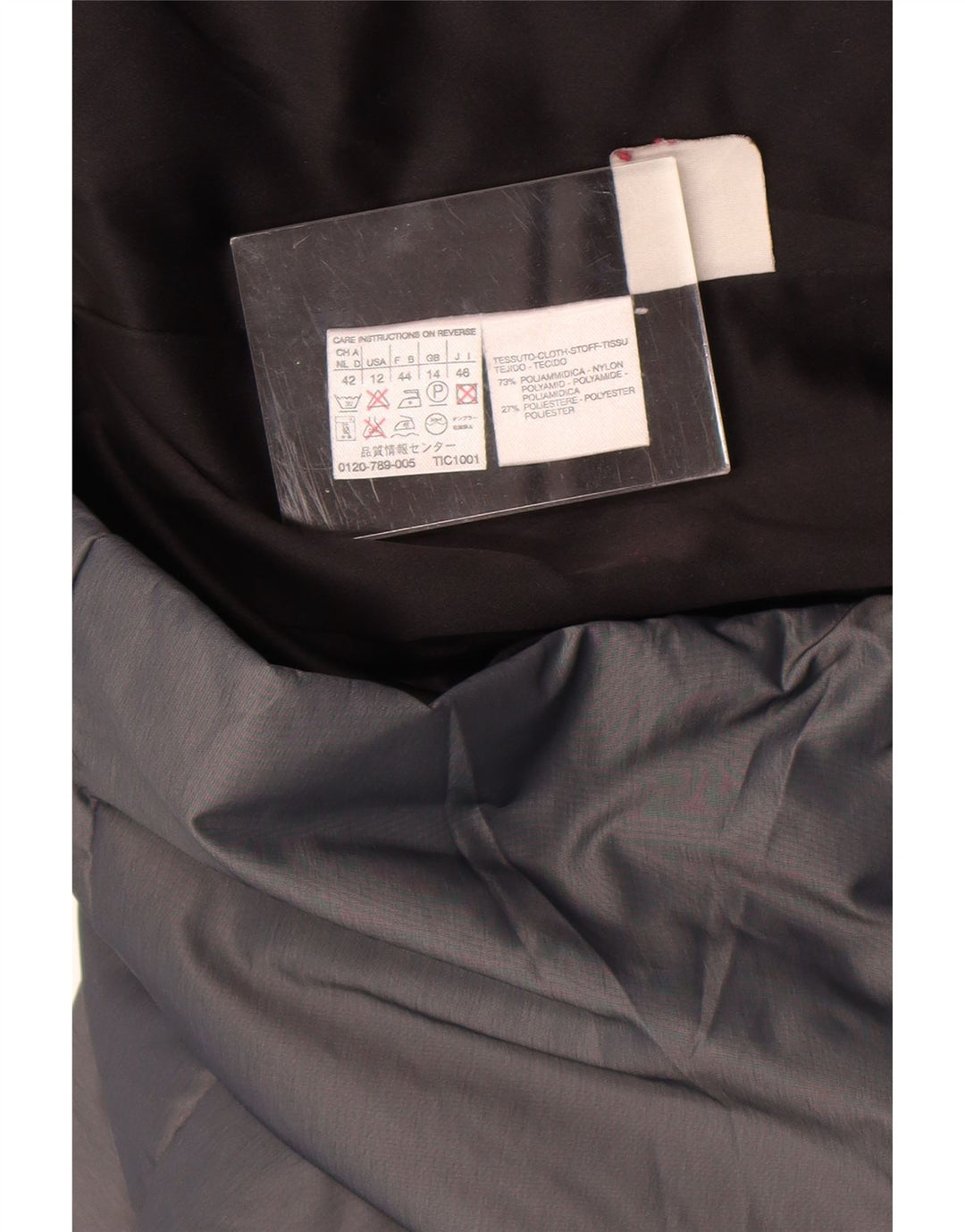 Max Mara Damen Windjacke UK 14 Large Graues Nylon