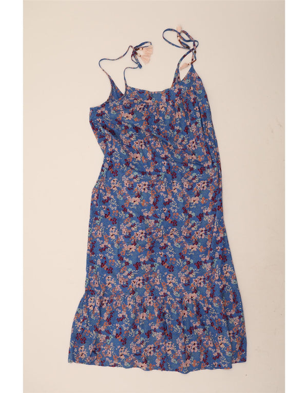 Fat Face Womens Sundress UK 20 2XL Blue Floral Viscose