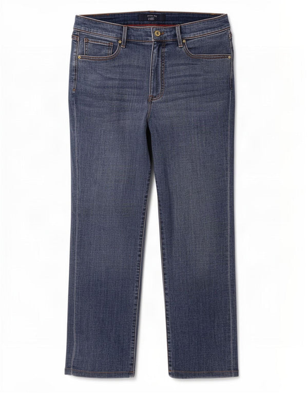 Tommy Hilfiger Damen Straight Jeans US 14 XL W34 L27 Blaue Baumwolle