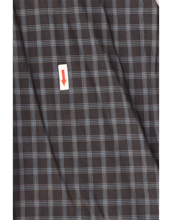 Camel Active Herren Kurzarmhemd XL grau kariert Baumwolle